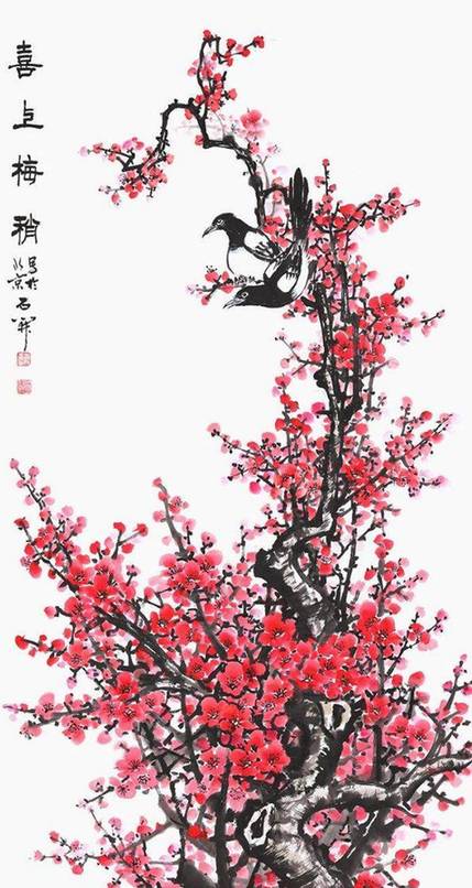 国画梅花图寓意大解析